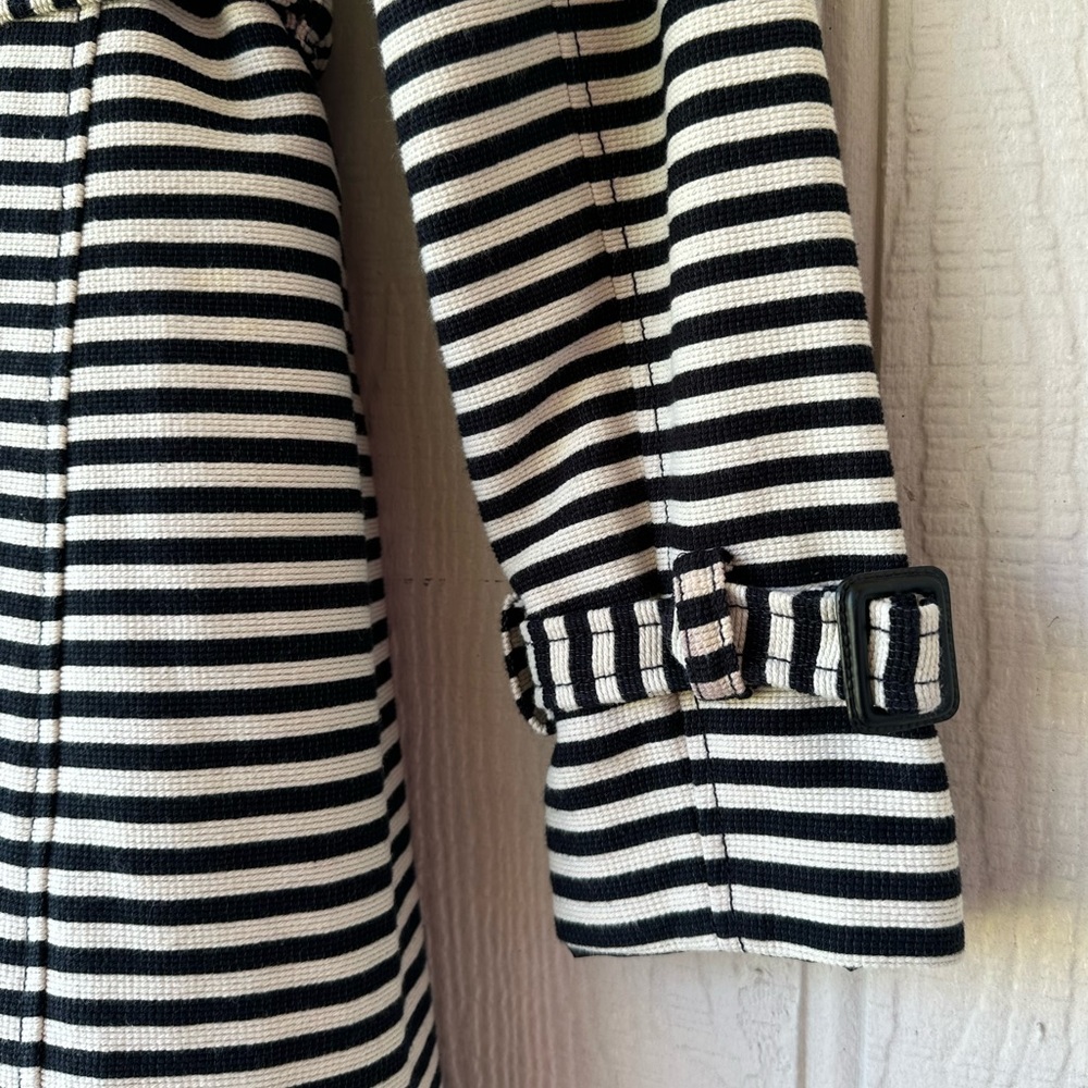 LOFT Striped Trench Coat - Picture 11 of 14